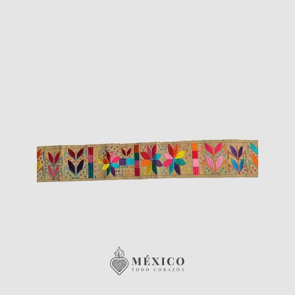 Mexican Folkloric belt day of the dead 5 de Mayo colorfull mexico todo corazon - Picture 4 of 4